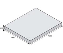 BEST GIGANTICKÁ Antracitová 100/120cm velkoplošná dlažba  METROPOL tl. 160mm